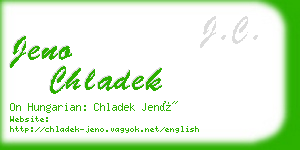 jeno chladek business card
